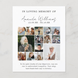 Foto Gedenkfeier - 15 Collage Gebet Flyer