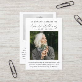 Foto-Gedenkfeier - Dankeschön Karte