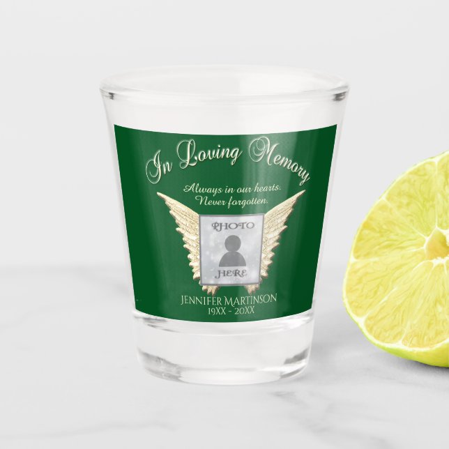 Foto-Gedenkglas Schnapsglas (Vorderseite)