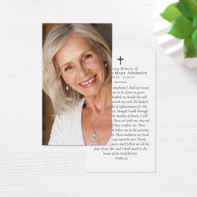 Foto-Gedenkkarte (Schreibtisch)