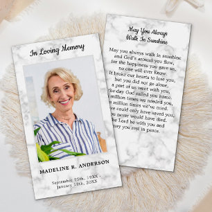 Foto Gedenkkarte Beileid Beerdigung Gebetskarte