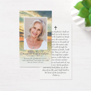 Foto-Gedenkkarte für Sunset