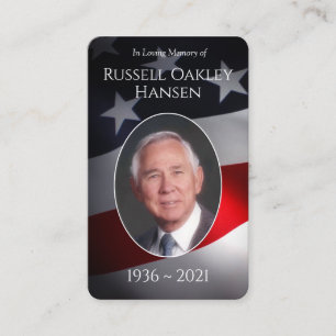 Foto-Gedenkkarten   Patriotisches Militär Visitenkarte