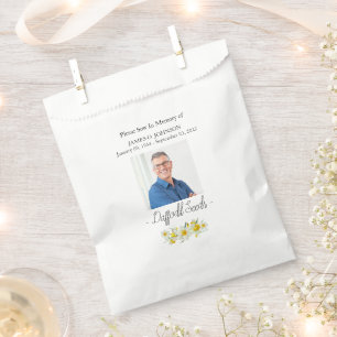 Foto-Gedenkstätte Daffodil Seed Beerdigung Geschenktütchen