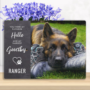 Foto-Gedenkstätte für Haustiere - Foto für Hunde - Fotoplatte