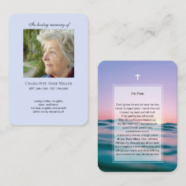 Foto Gedenkstätte Ich bin Gratis Gebetskarte Visitenkarte