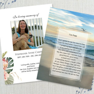 Foto Gedenkstätte Ich bin Gratis Gebetskarte Visitenkarte