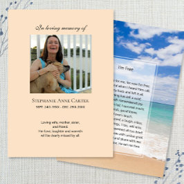 Foto Gedenkstätte Ich bin Gratis Gebetskarte Visitenkarte