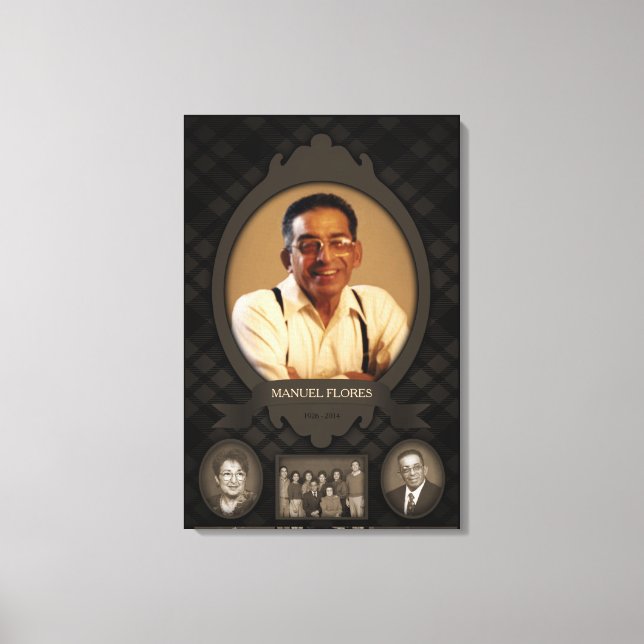 Foto-Gedenkstätte Leinwanddruck (Vorderseite)