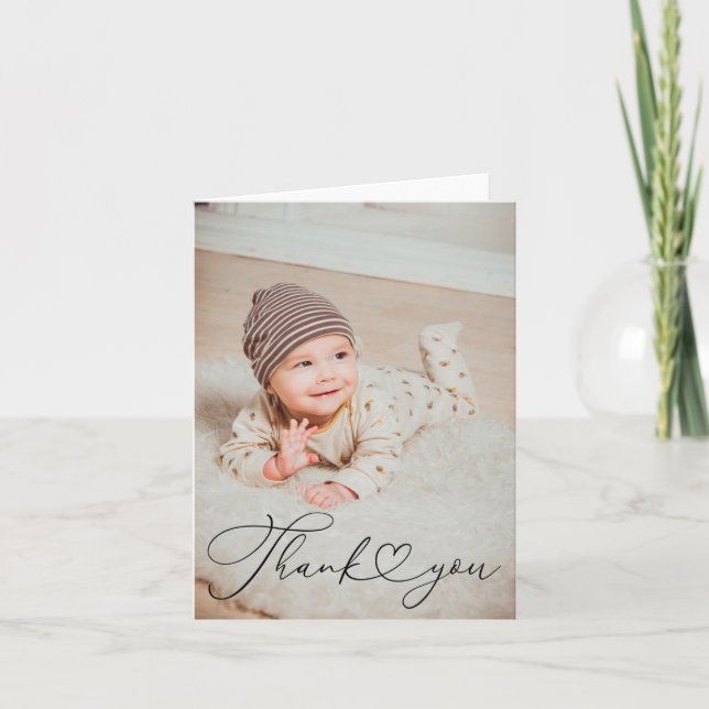 Foto geklappt Dankeschön Karte (Vorderseite)