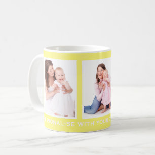 Foto Gelb oder Farbe 3 Personalisiert Kaffeetasse