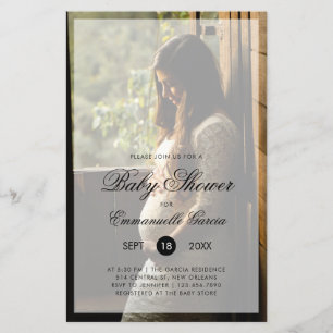 Foto Gender Neutral Budget Babydusche Einladung