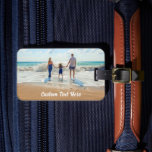 Foto-Gepäckanhänger mit benutzerdefiniertem Textna Gepäckanhänger<br><div class="desc">Benutzerdefinierte Foto- und Textmarken - Einzigartiges Design - Personalisierte Familie / Freunde oder Gepäckmarke Geschenk - Text und Foto hinzufügen - Verkleinern und verschieben Sie Elemente mit dem Anpassungs-Tool ! Wählen Sie Schriftart / Größe / Farbe! Viel Glück - Be Happy :) von MIGNED</div>