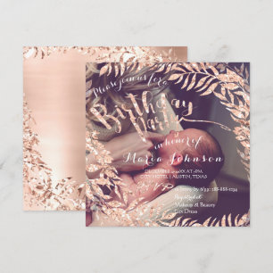 Foto Gerahmte Rose Blütenblüte Einladung