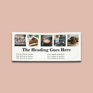 Foto-Geschäft Fett Serif Minimalistisch Weiß Banner