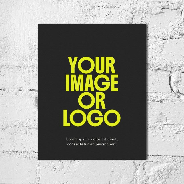 Foto Geschäftslogo einfach minimal schwarz Poster (Von Creator hochgeladen)