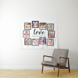 Foto Geschenk 10 Foto Collage Personalisierte Lieb Wandteppich