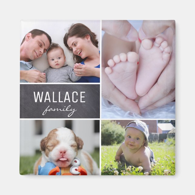 Foto-Geschenk - Collage of family photography Magnet (Vorne)
