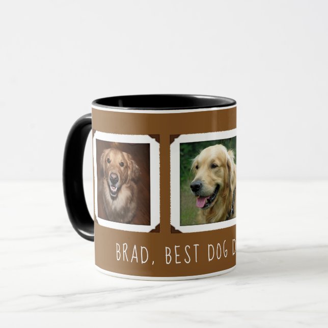 Foto Geschenk für Hund / Katze Mama / Vater Person Tasse (Vorderseite Links)