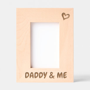 Foto-Geschenk für Papa, Daddy & Me Bilderrahmen, Geätzte Rahmen