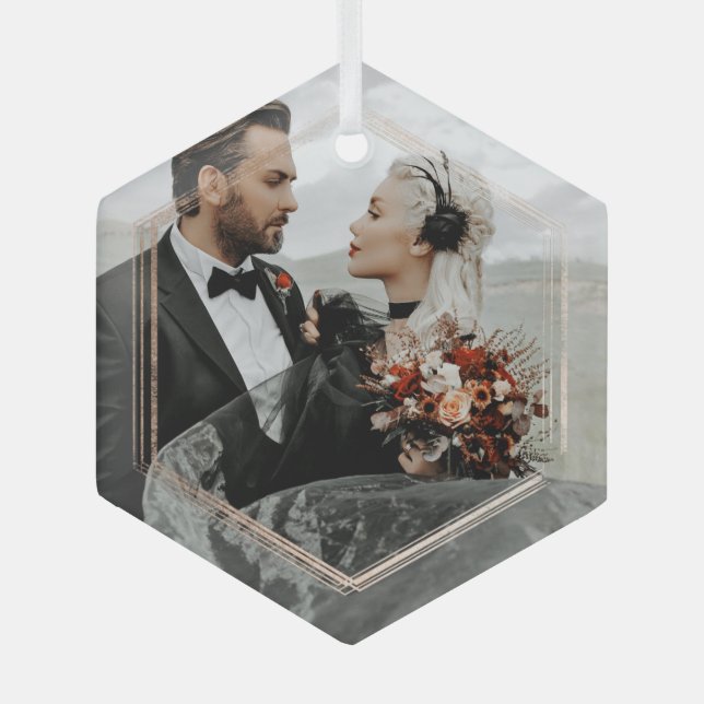 Foto Geschenk für Personalisiertes Glas Ornament Aus Glas (Vorderseite)