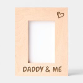 Foto-Geschenk für Vater, Daddy & Me Bilderrahmen, Geätzte Rahmen