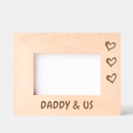 Foto-Geschenk für Vater, Daddy und US-Bilderrahmen Geätzte Rahmen