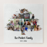 Foto Geschenk Idee Familienbaum Foto Collage Puzzle<br><div class="desc">Großartige Geschenkidee für Großeltern, Ehemann oder Ehefrau. Ein Stammbaum mit deinen Lieblings-Fotos.</div>