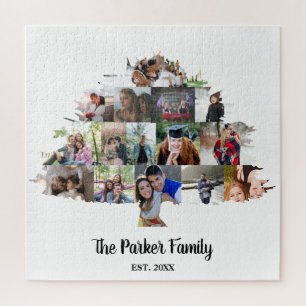 Foto Geschenk Idee Familienbaum Foto Collage Puzzle