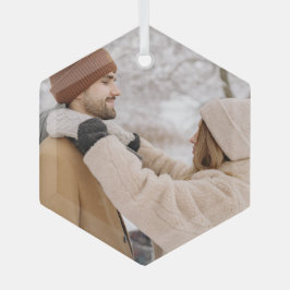 Foto-Geschenk kundenspezifisch Personalisiert Ornament Aus Glas