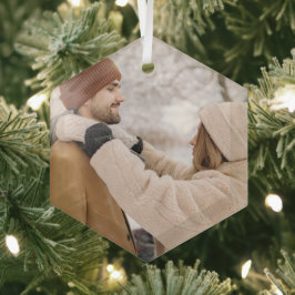 Foto-Geschenk kundenspezifisch Personalisiert Ornament Aus Glas