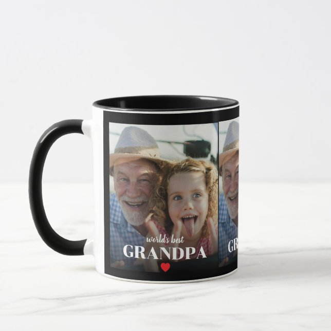 Foto-Geschenk Weltbester Opa  Tasse (Links)