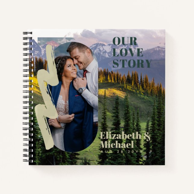 FOTO Geschenke für Neukunden UNSERE LIEBE GESCHICH Notizbuch (Vorderseite)