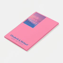 FOTO Geschenke für Neukunden UNSERE LIEBE GESCHICH Post-it Klebezettel