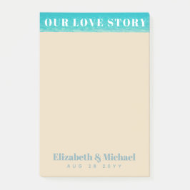 FOTO Geschenke für Neukunden UNSERE LIEBE GESCHICH Post-it Klebezettel