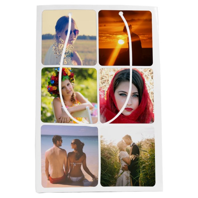 Foto-Geschenktasche hochladen Mittlere Geschenktüte (Vorderseite)