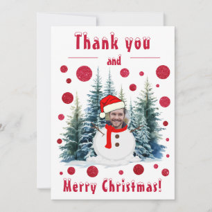 Foto-Gesicht Lustiges Frohe Weihnachten und