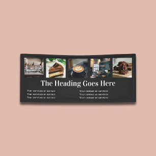Foto Gewerbe Vintage Serif Minimalistisch Schwarz Banner