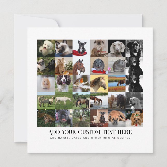 FOTO GIFTS MAMA VATER GRANDPA GRANDMA PETS FREUNDE EINLADUNG (Vorderseite)