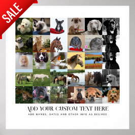FOTO GIFTS MAMA VATER GRANDPA GRANDMA PETS FREUNDE POSTER