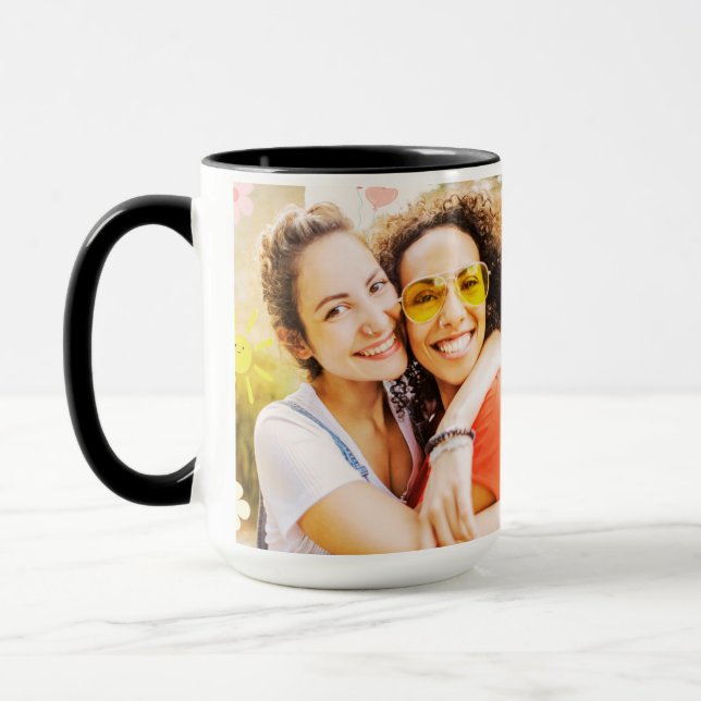 Foto Girls - Die besten Freunde und Bekannte Tasse (Links)