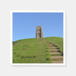 Foto Glastonbury Felsen-Somersets England Serviette