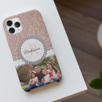 Foto Glitter Rosen Gold Diamant Monogramm