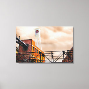 Foto-glücklicher Streik-Turm Durhams Nord-Carolin Leinwanddruck