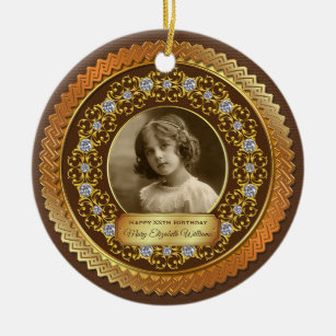 Foto Gold Kupfer Gedenkschokolade Diamanten Schoko Keramik Ornament
