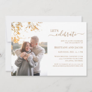 Foto Gold Wedding Party Einladung