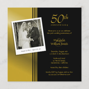 Foto Goldene 50. Hochzeitstag-Feier Einladung