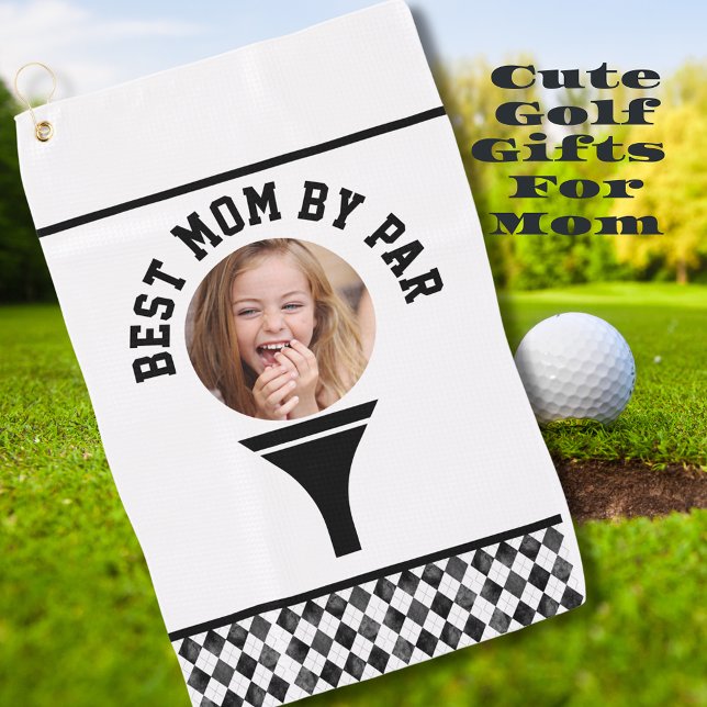 Foto Golf Ball Best Mama Par Golf Handtuch (Photo Golf Ball Best Mom By Par Golf Towel
)