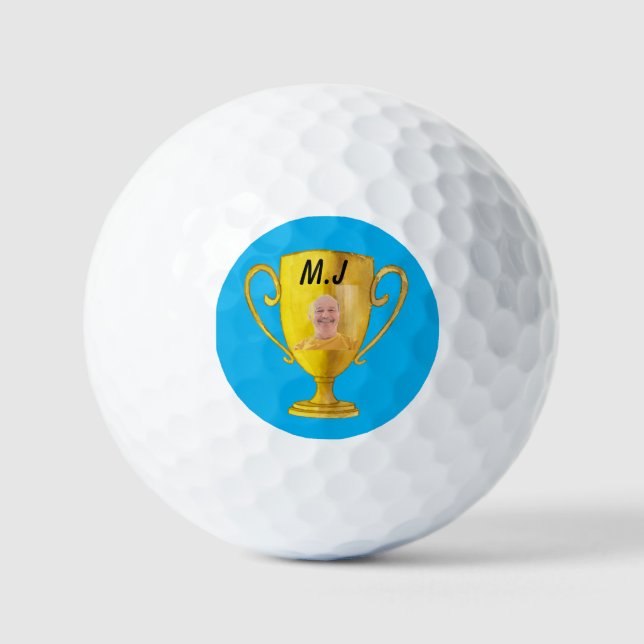 Foto Golf individuelle Name Monogramm Golfball (Vorderseite)