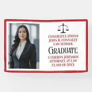 Foto Graduation Party der Red Black Law School Banner